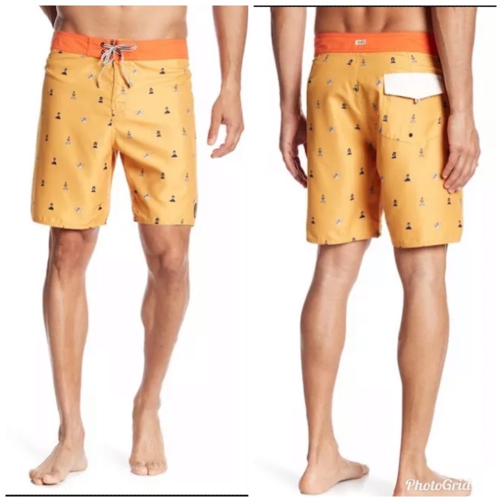 NWT CAPTAIN FIN Hanselhoff Board Shorts SZ 38